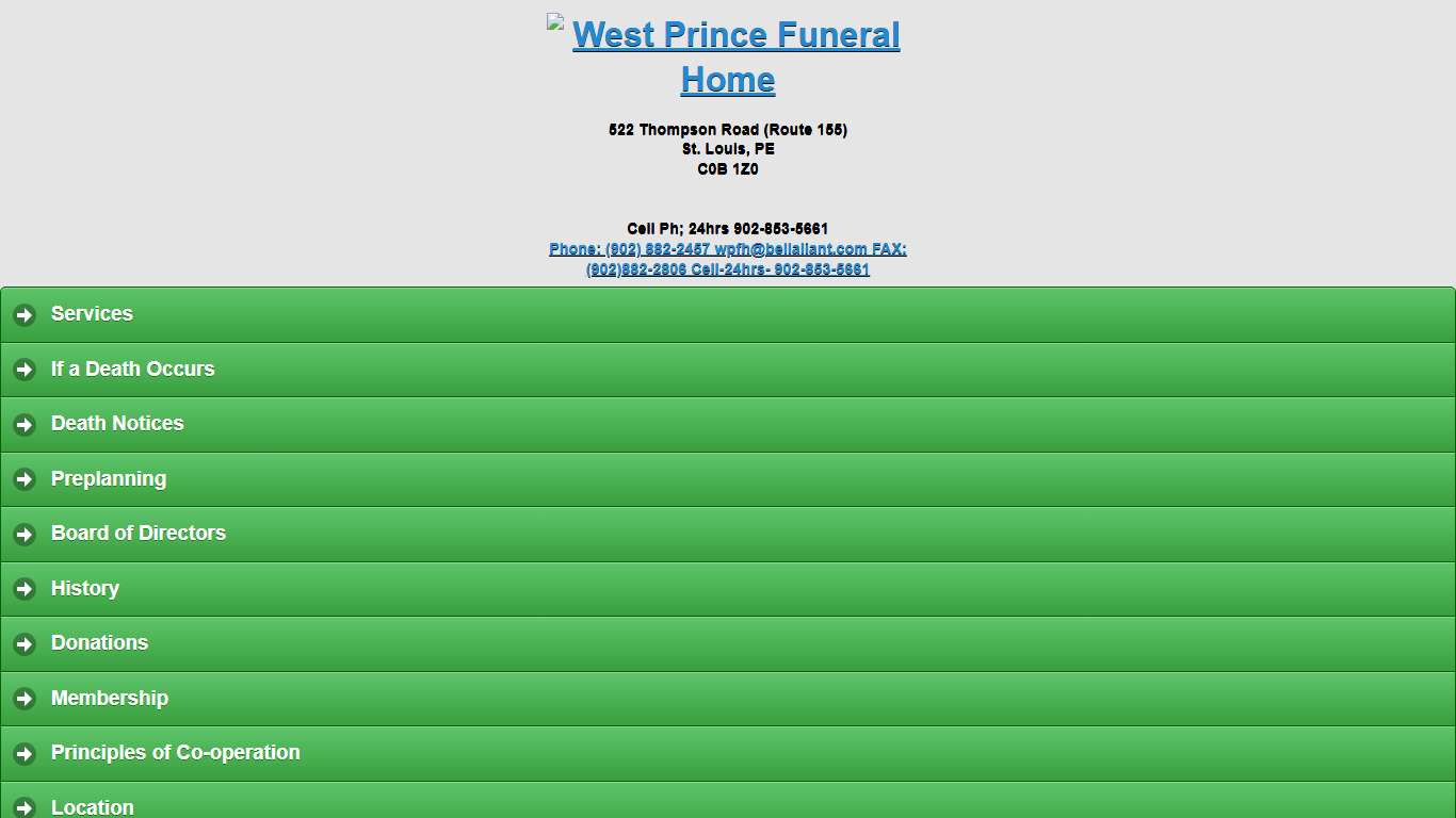 West Prince Funeral Home